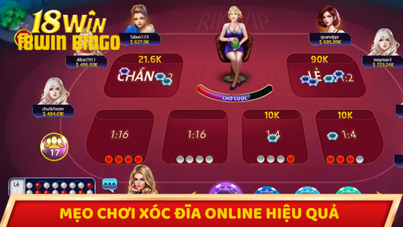 Mẹo chơi xóc đĩa online hiệu quả